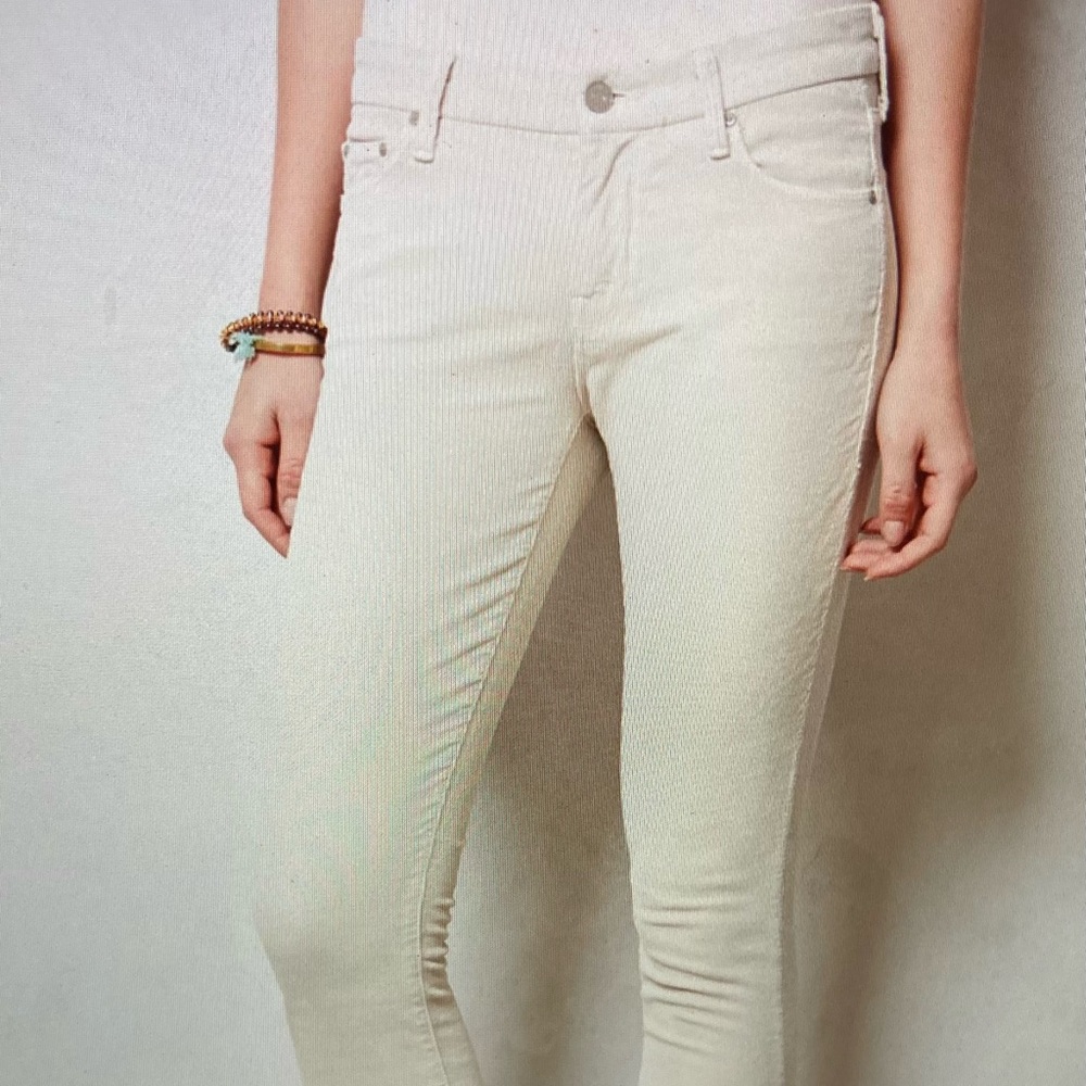 MOTHER Looker Crop Skinny - Ivory